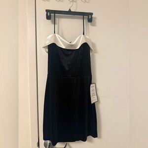 Elegant Black and White Dress